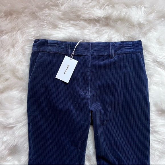 New! FRAME Denim Perfect Trouser Velvet Corduroy Straight Pants - Picture 7 of 11